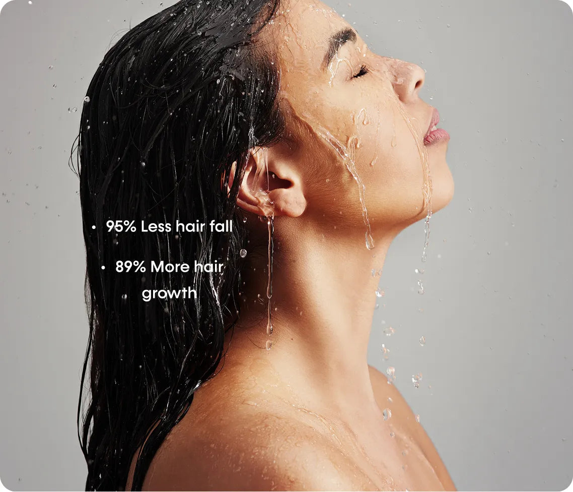 95% Less hair fall and 89% More hair growth with claire