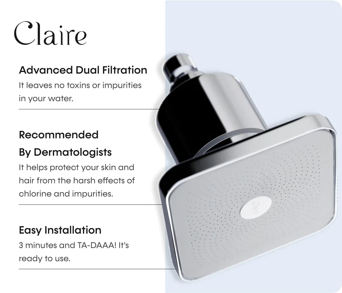 Mercury Chrome Claire showerhead Filter